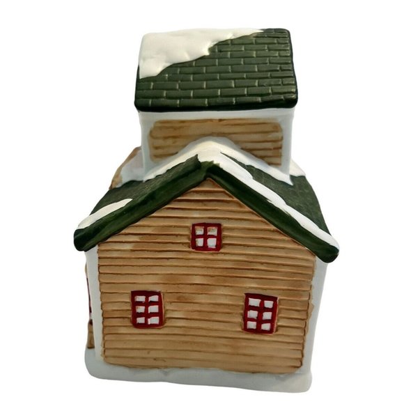 Christmas Village GENERAL STORE Porcelain Hand Painted Holiday Style Mini - Picture 4 of 6